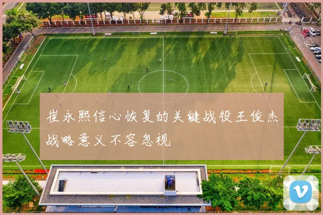 崔永熙信心恢复的关键战役王俊杰战略意义不容忽视